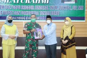 Bupati Tanjab Barat Sambut Kunjungan Danrem 042/Gapu Jambi