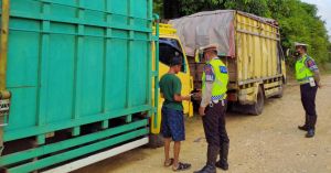 8 Angkutan Batu Bara Ditilang Satlantas Polres Muarojambi