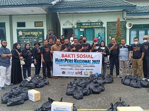HPN 2022, PWI-Forwari Kerinci-Sungaipenuh Gelar Bakti Sosial