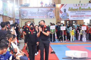 Kapolda Resmi Buka Kejuaraan Karate Piala Kapolres Tebo Secara Virtual