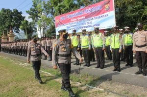 Jelang Pilkades Serentak, Kapolres Muarojambi Terjunkan 409 Personil