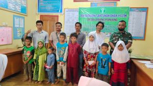PT PPKS Berikan Santunan Kepada Anak Yatim di Desa Padangpanjang Sarolangun
