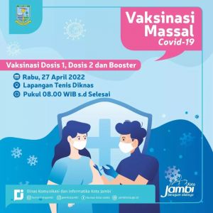 Pemkot Jambi Bakal Gekar Vaksinasi Masal, Ini Jadwalnya