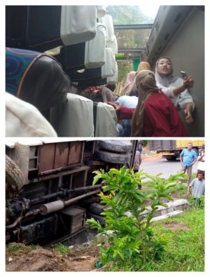 Bus Rombongan Mahasiswa KKN Universitas Jambi Kecelakaan di Tebo, Ini Penyebabnya
