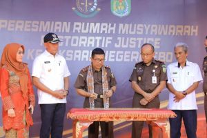 Bupati Tebo Dampingi Kepala Kejati Jambi Resmikan Rumah Restorative Justice
