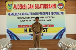 Perangkat Desa se- Tebo Sampaikan Dukungan Terhadap Pj Bupati Aspan