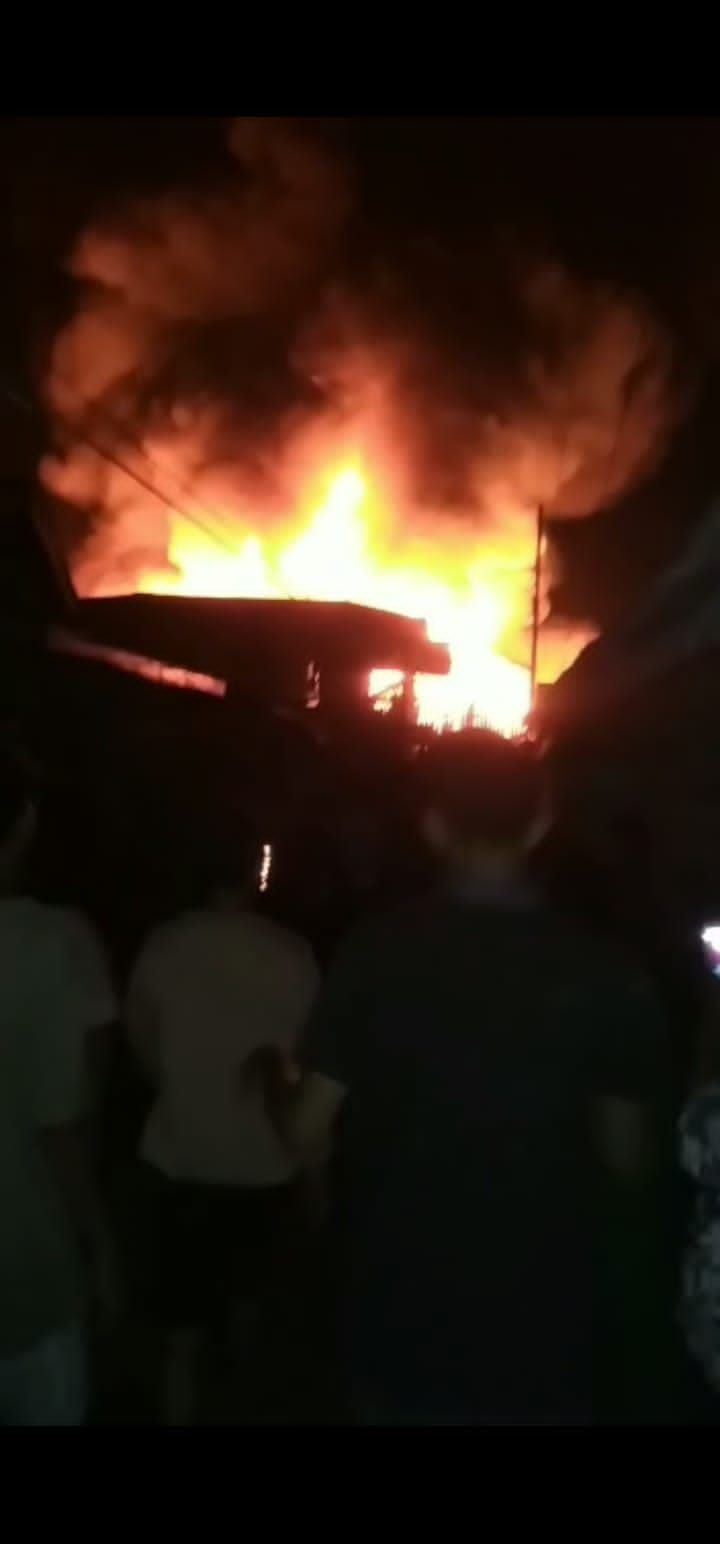 Kebakaran di Tanjab Barat (foto: ist)