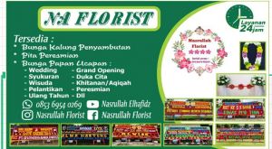 Nasrullah Florist Siap Layani Pesanan Karangan Bunga Keinginan Anda 24 Jam dan Antar Kemanapun