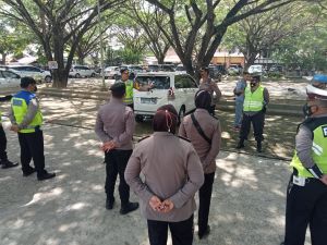 Kunjungan Ketum Persit Kartika Chandra Kirana ke Candi Muaro Jambi, Polsek Marosebo Lakukan Pengaman