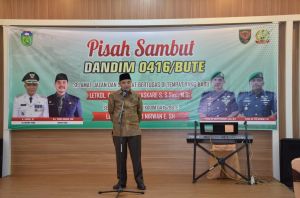 Pj Bupati Tebo Hadiri Pisah Sambut Dandim 0416 Bute