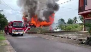 Satu Unit Rumah di Kota Jambi Terbakar, Pemilik Rumah Alami Luka Bakar 