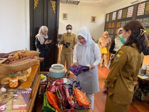 Ketua TP- PKK Tebo Armayanti Cek Ruang Promosi Anjungan Jambi