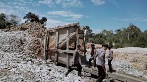 Polres Merangin Razia PETI di Pulau Baru Batang Masumai