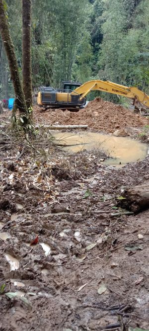 Aktivitas PETI Masih Ditemukan di Muara Emat, Warga Temukan Alat Berat 