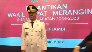 Bupati Mashuri Hadiri Pelantikan Wabup Merangin di Rumah Dinas Gubernur Jambi