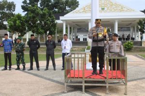 Wujudkan Kamseltibcarlantas, Kapolres Muarojambi Pimpin Apel Operasi Zebra 2022