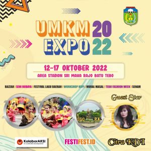 Hari Jadi Kabupaten Tebo, Buruan Isi Stand UMKM Ekspo 2022