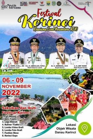 Festival Kerinci Akan Dilaksanakan Pada Awal November 2022 Ini