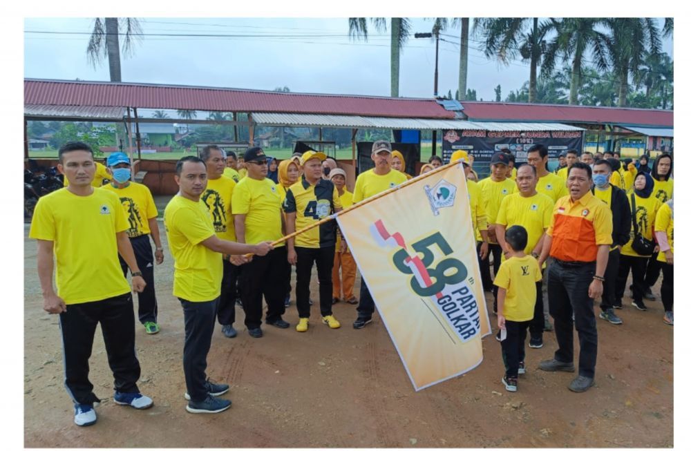 Pelepasan jalan sehat HUT Partai Golkar di Tebo