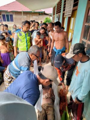Warga Desa Pulau Kayu Aro Digegerkan Penemuan Mayat Lelaki di Kerambah Ikan 