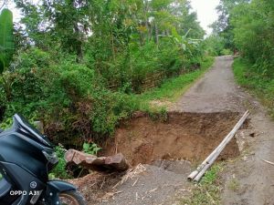 Jalan Kabupaten di 4 Desa Tanjungpauh Hilir Amblas Diterjang Banjir 