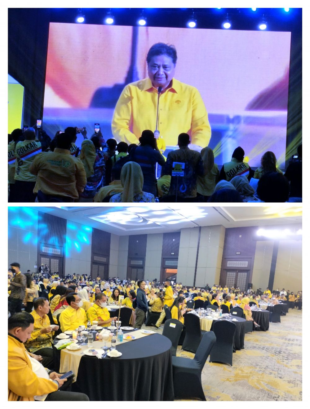 Airlangga Hartarto, Ketum DPP Golkar saat Sambutan