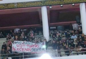 Desak UNJA Buka Suara, Mahasiswa Gelar Aksi di UNJA EXPO