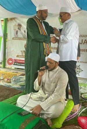 Cek Endra dan Gerry Trisatwika Hadiri Pengajian sekaligus Haul di Ponpes Nurul Jadid Singkut