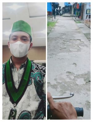 Pemuda Rantau Panjang Pertanyakan Proyek Selesai Dibangun Sudah Rusak 