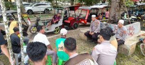Gelar Jumat Curhat, Kapolsek Maro Sebo Dengar Keluhan Para Pengemudi Ojek Bentor 