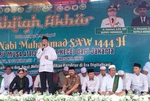 Bupati Merangin Tabligh Akbar Bersama FKKU dan Santri