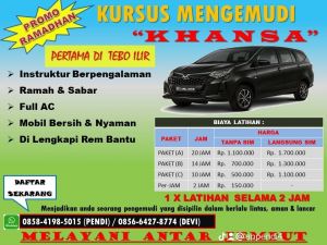 Kursus Mengemudi Khansa Pertama di Tebo Ilir