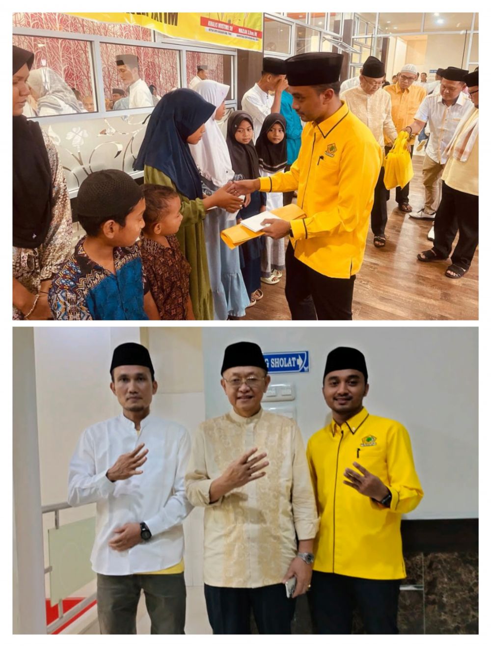 Khalis Mustiko (KM), Ketua DPD Golkar Tebo Menyantuni Anak Yatim 