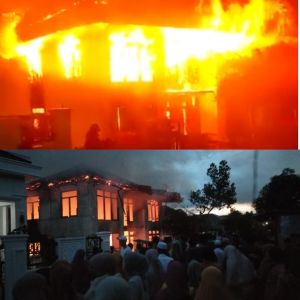 Satu Rumah Ludes Terbakar, Warga Kesal Pos Damkar Hiang Tak Ada yang Piket