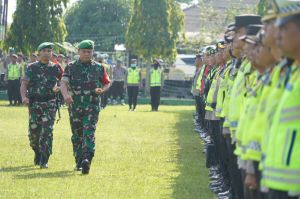 Jelang Kunjungan Presiden di Jambi,  TNI-Polri Laksanakan Apel Gelar Pasukan Pengamanan 
