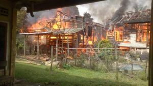 Rumah Warga Tanjung Sari Tebo Ilir Hangus Terbakar