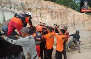 Akhirnya Korban yang Tenggelam di Bekas Galian Tambang di Kemantan Tebo Ditemukan