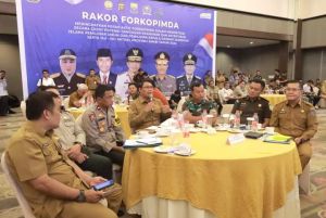 Wabup Tanjabbar Ikuti Rakor Forkopimda Provinsi Jambi