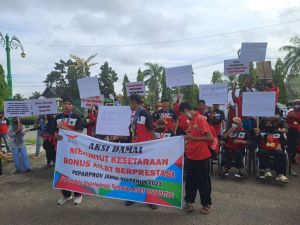 Merasa Dianaktirikan, Atlet Disabilitas Serbu Kantor Bupati Batanghari