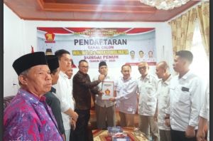 Langkah Penuh Semangat, Alfin Daftar ke Partai Gerindra Sungai Penuh 