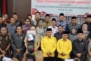 DPRD Tebo Gelar Rapurna Pengumuman Penetapan Pasangan Cabup Cawabup Terpilih Periode 2025-2030