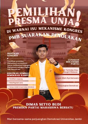 Pemilihan Presiden Mahasiswa Universitas Jambi Di warnai Isu Mekanisme Kongres