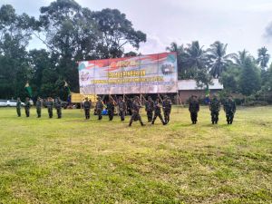 Personel Kodim Bute Lakukan Gladi Bersih Pembukaan TMMD di Tengah Terik Matahari