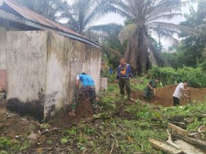 Pekerjaan Rehab MCK MI Nurul Falah Teluk Kuali Program TMMD ke 123 Dimulai