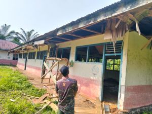 Rehab Madrasah Program TMMD ke 123 Mulai Dikerjakan