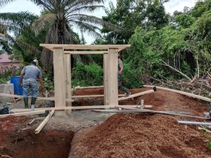 Pekerjaan Pembangunan Tower MCK Madrasah Program TMMD Dimulai