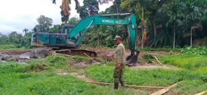 Satgas TMMD 123 Kodim Bute Bangun 3 Kolam Ikan, Ini Tujuannya