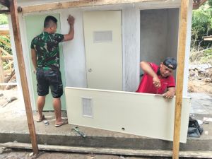 Pembangunan Fasilitas MCK Madrasah Program TMMD Terus Berlanjut