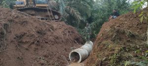 Pemasangan Gorong-gorong Program TMMD ke 123 Mulai Dilakukan