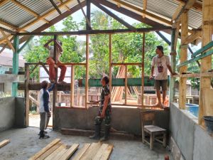 Kejar Target, Satgas TMMD Kebut Pekerjaan Rehab RTLH